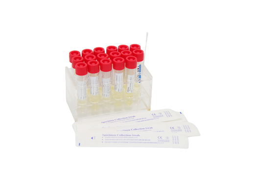 Nasopharyngeal κυττάρων σωλήνας 3mL συλλογής δειγμάτων εξαρτήσεων δειγματοληψίας ιών πατσαβουρών μίας χρήσης